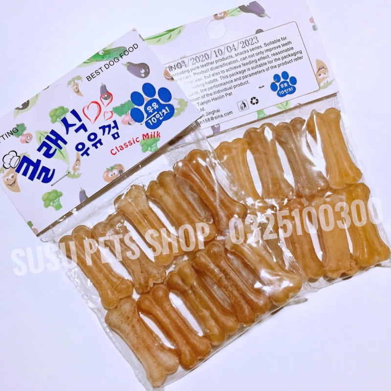 Xương gặm da bò cho cún