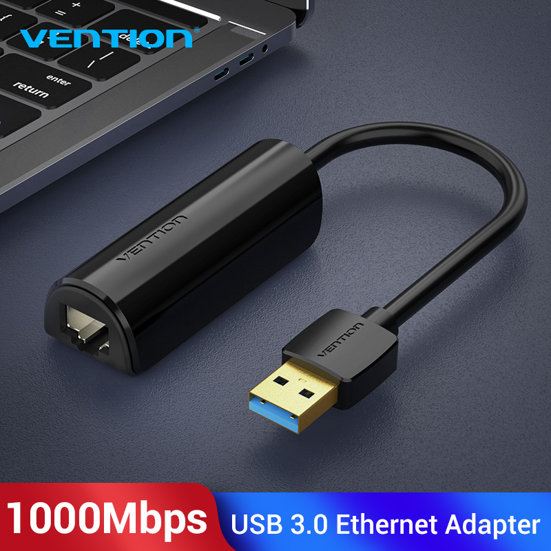 Vention USB Ethernet Adapter USB 3.0 Network Card to RJ45 Lan for Win7/Win8/Win10 Laptop Ethernet USB