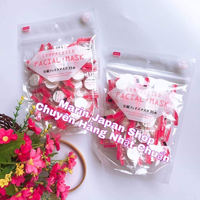 Mặt nạ Mask nén Daiso Nhật Bản