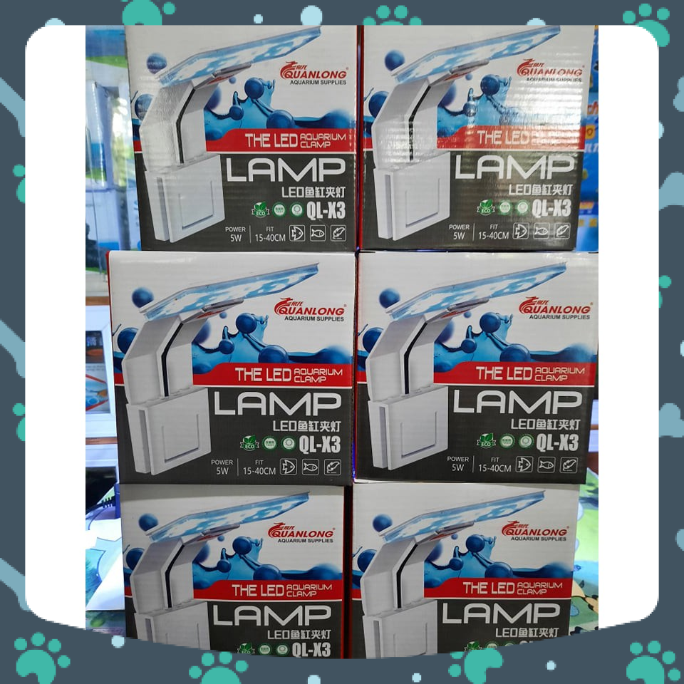 [Hoàn Tiền 10%][Có sẵn] Led Kẹp QuanLong Siêu Sáng QL-X3 ( 5W hồ 15-40cm )