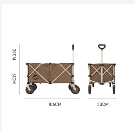 Xe kéo dã ngoại gấp gọn glamping naturehike nh20pj005
