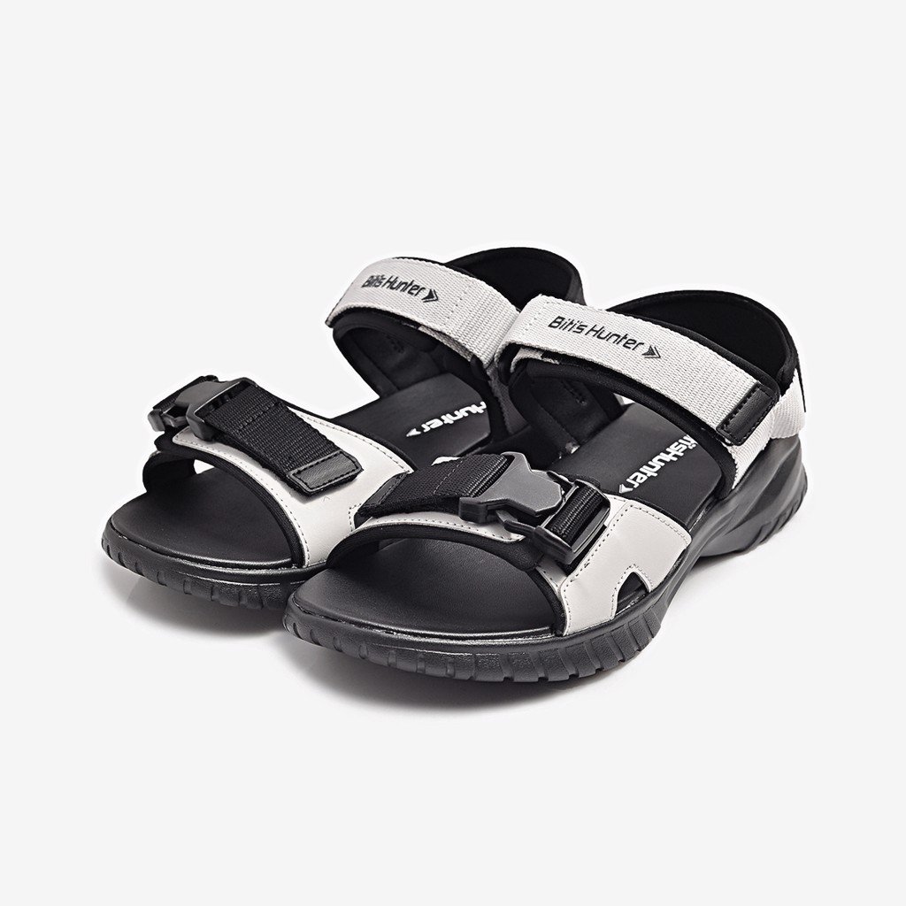 [Hoàn Xu] GIÀY SANDAL QUAI HẬU CAO CẤP NAM BITI'S HUNTER DEMH00900 (ĐEN + XÁM) - BITIS
