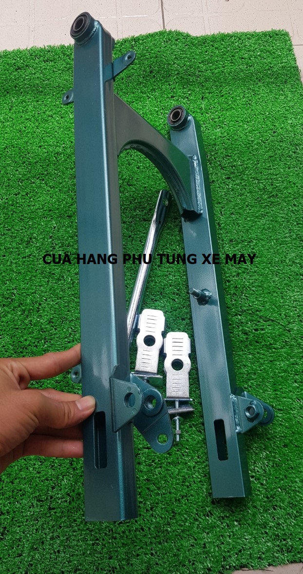 Gấp gắn xe Jupiter màu xanh tặng kèm pat tăng sên + pát giữ má đùm bền, đẹp, chắn chắn