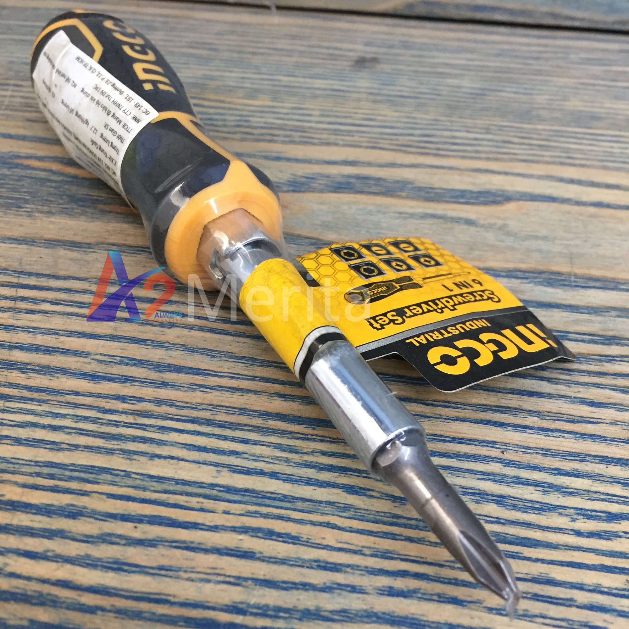 Tuốc nơ vít 6 đầu INGCO AKISD0608
