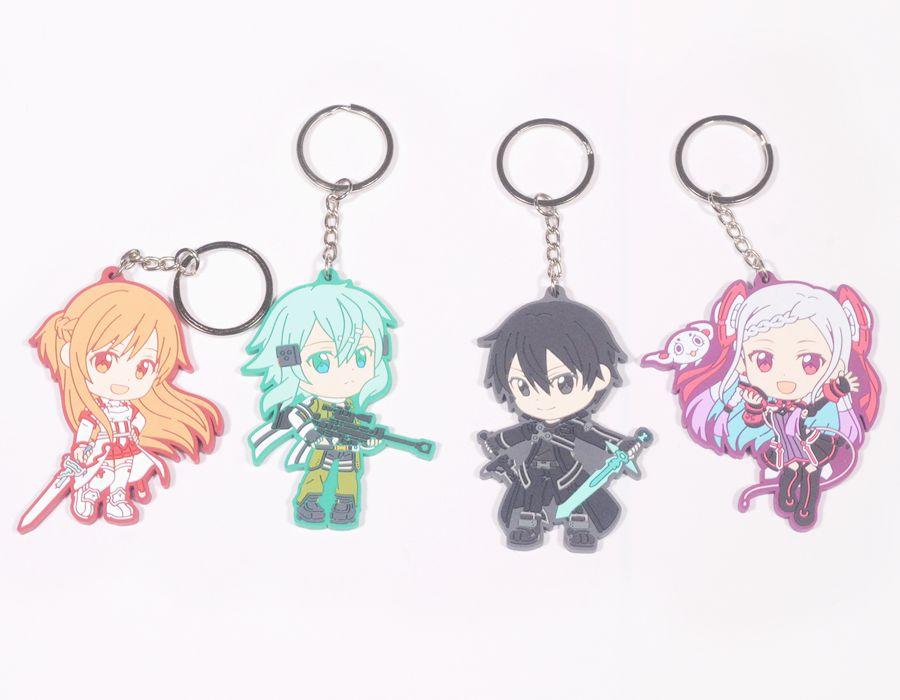 [thanh lý bán lỗ] Móc khóa Anime Chibi cao su - Sword Art Online [PKA] [KS18]