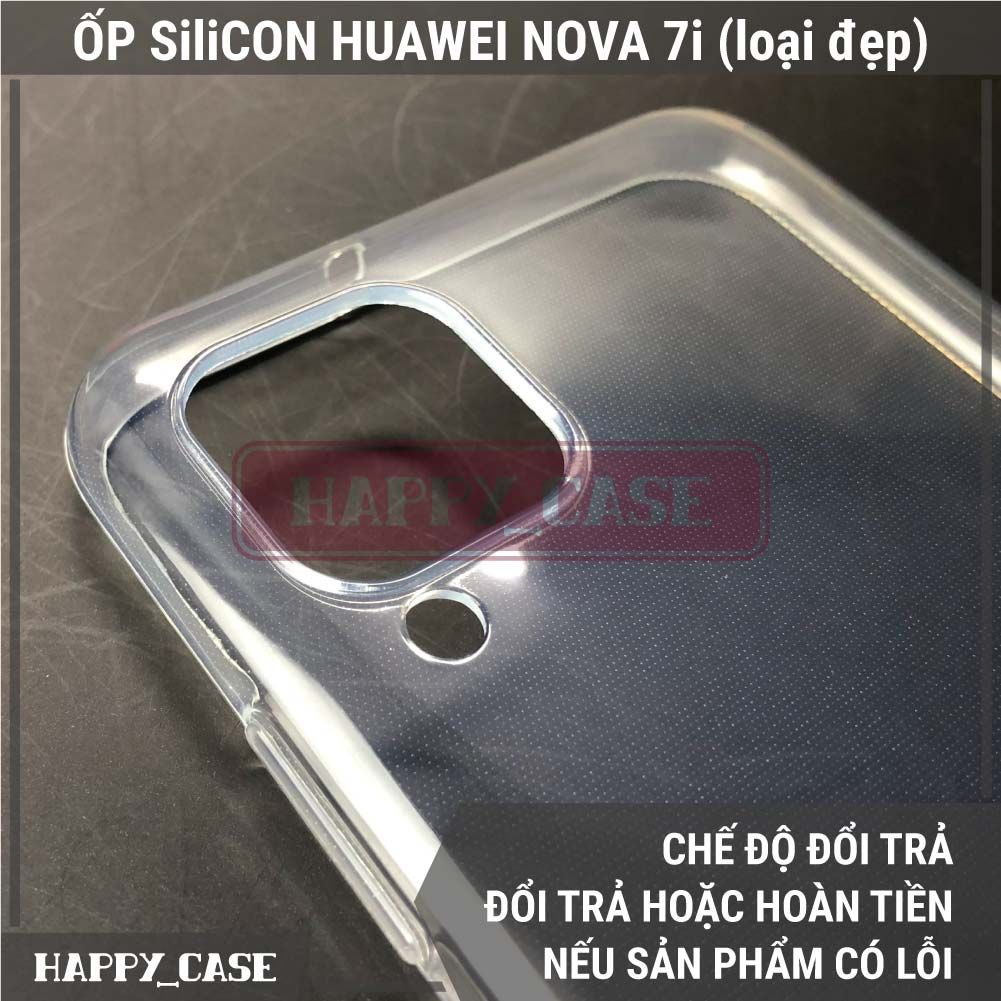 Ốp Điện Thoại Huawei Nova 7i (LOẠI ĐẸP) Thin Transparent Silicon