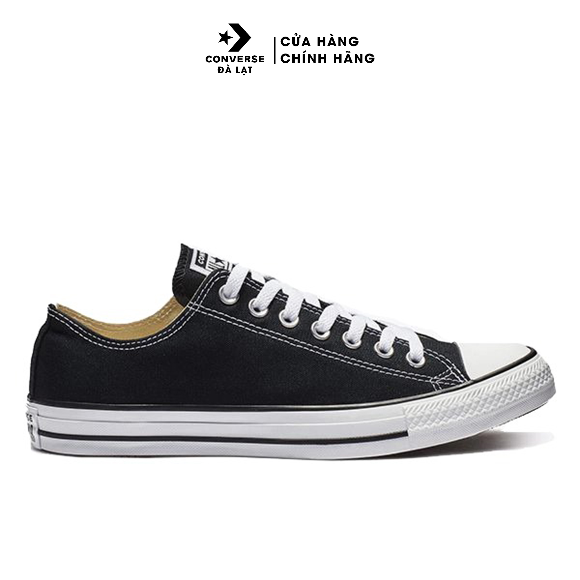 Giày Sneaker Converse Classic đen thấp cổ hàng chính hãng - 121178