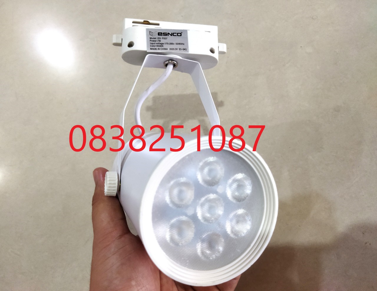 [HCM]Đèn LED soi tranh 7w cao cấp ( Thân trắng ) ĐÈN RAY 7W