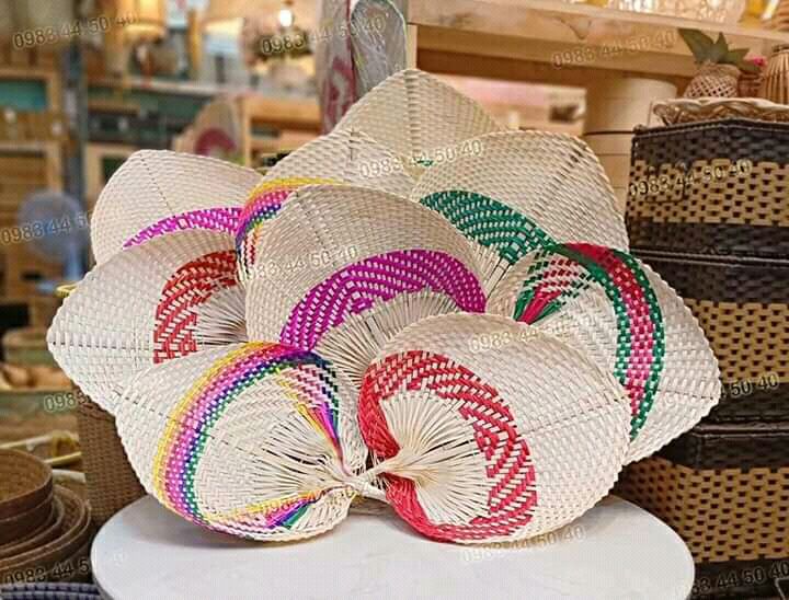 Quạt lá đề hình tim size lớn 30cm