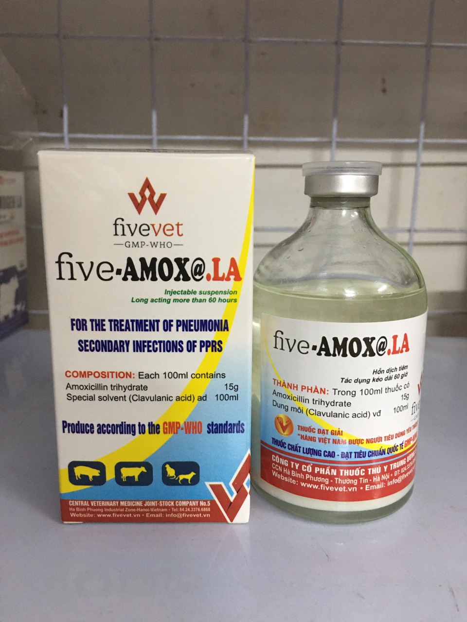 Amox LA (100ml) hỗn dịch tiêm - chỉ dùng trong thú y