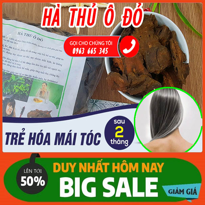Cây Hà Thủ Ô Đỏ Khô 100g Hàng Cty Loại Cao Cấp - Thảo Dược Thanh Bình