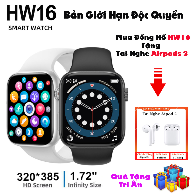 >> BÁO GIÁ ĐỒNG HỒ THÔNG MINH SERIES HW22 PRO MÀN HÌNH TRÀN VIỀN , ĐỔI HÌNH NỀN CHỐNG NƯỚC CHUẨN IP68, THEO DÕI GIẤC NGỦ, | Shopee Lazada Sendo Tiki mới nhất 156 ( TẶNG TAI NGHE ARIPODS 2 ) Đồng Hồ Thông Minh Seri 6 HW16 - Màn Hình 1.72 Inch 3D Tràn Viền, Theo dõi sức khỏe, Nhịp tim, huyết áp, Chống nước IP68 - Bảo Hành 12 Tháng
