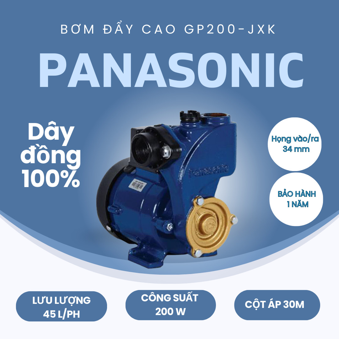 MÁY BƠM ĐẨY CAO PANASONIC 200W - GP-200JXK