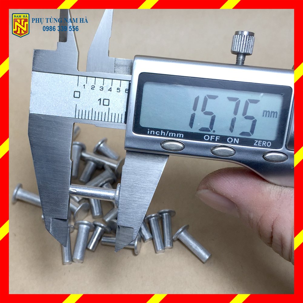 50gr Đinh nhôm tán đường kính thân phi 4