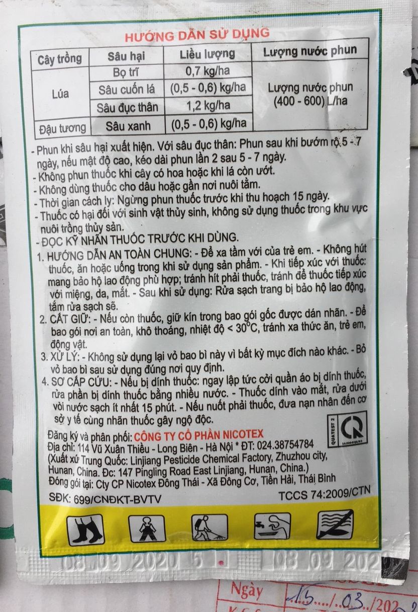 combo 10 gói sát trùng dan