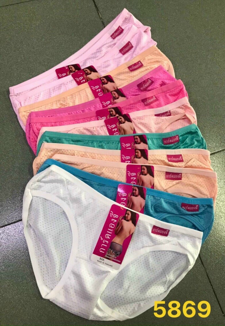 Combo 10 Quần lót nữ cotton thun thái coton thông hơi