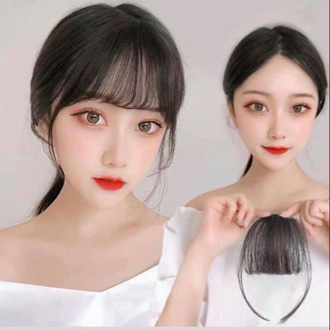 Tóc giả mái thưa - Mái thưa sợi tơ (y như tóc thật)