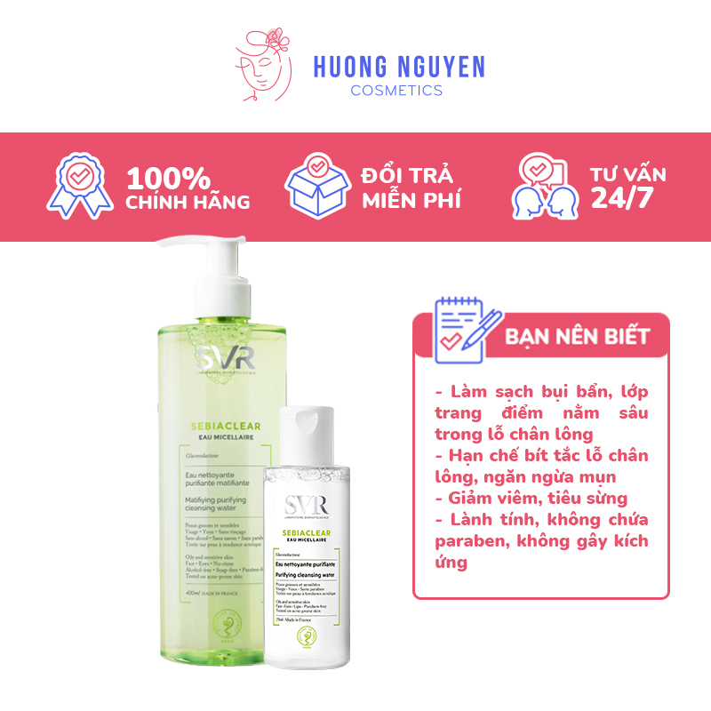 Nước Tẩy Trang SVR Sebiaclear Eau Micellaire