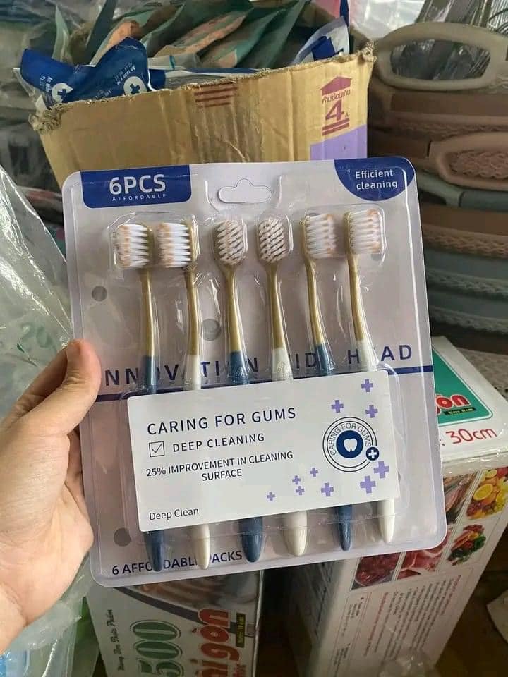 Combo 6 chiếc bàn chải nội địa trung lông mềm mịn