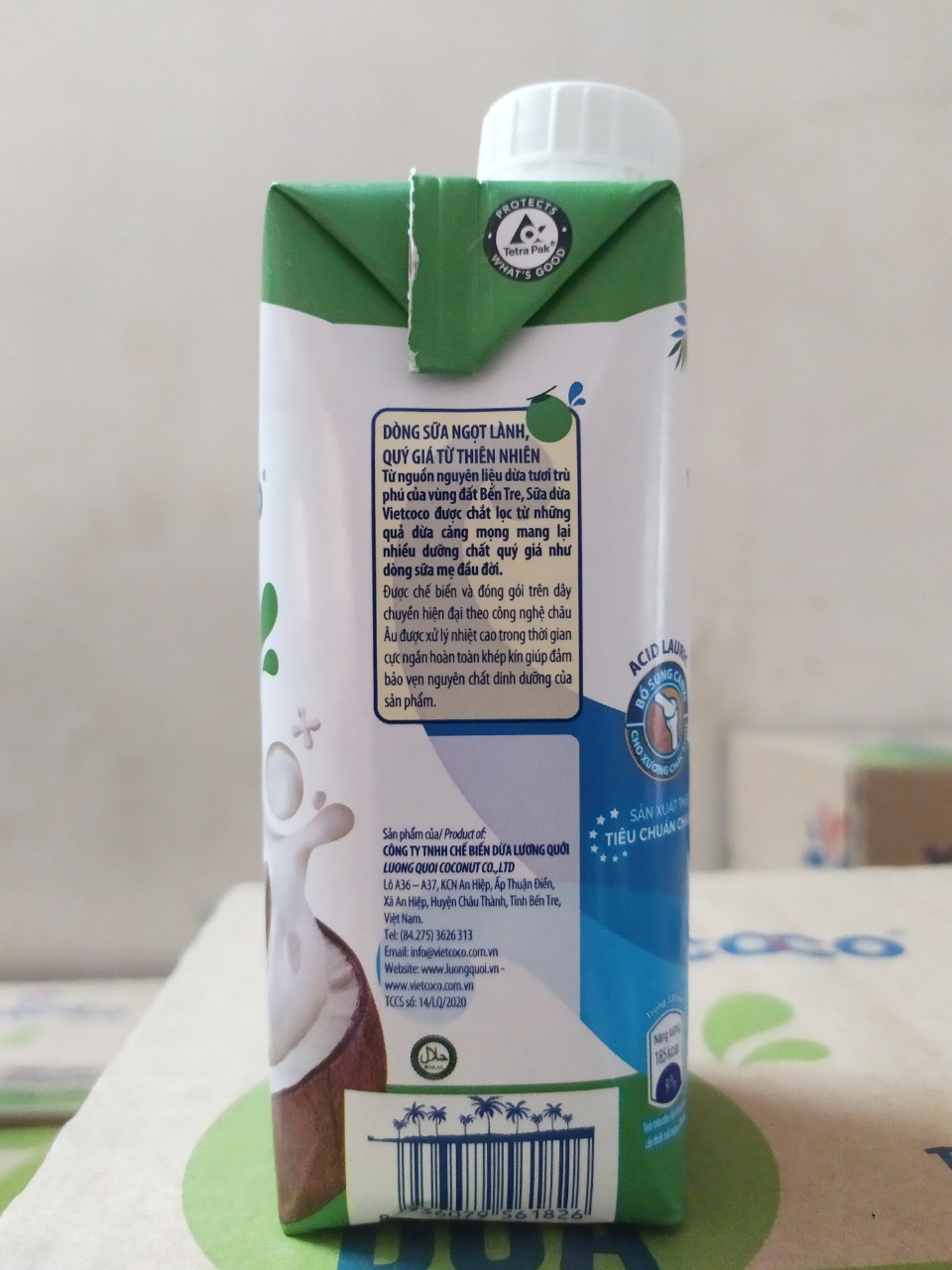 Sữa Dừa Nguyên Chất UHT hộp 330ml VietCoCo