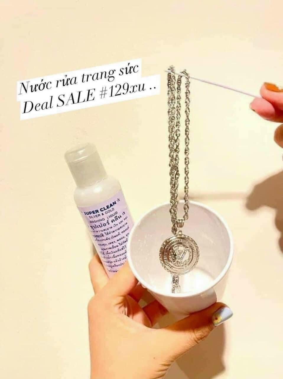 01 Chai Nước Rửa Trang Sức, Vàng Bạc Thái Lan 120ml