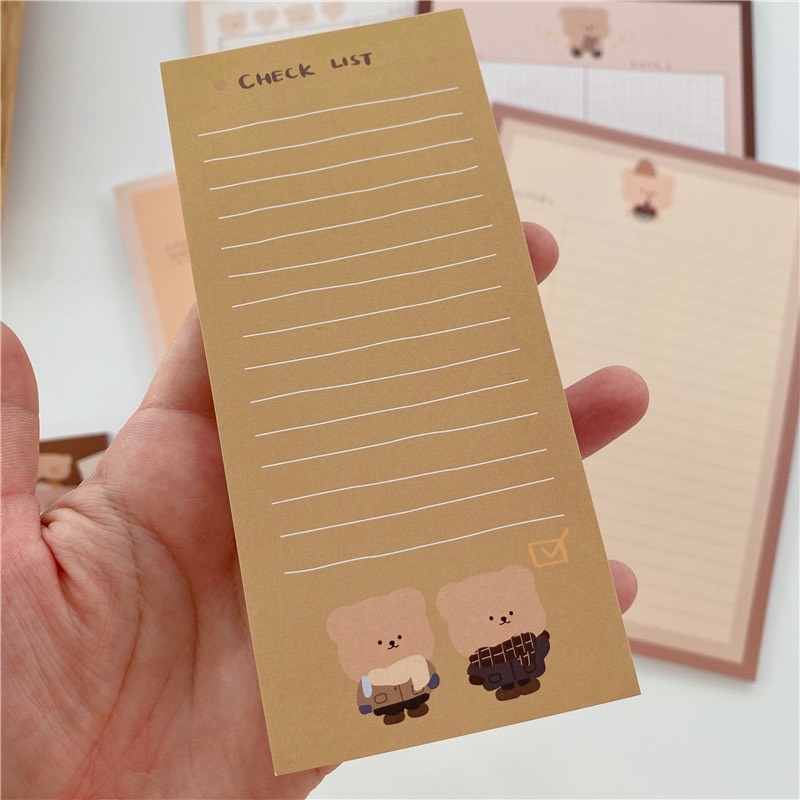Giấy Note Ghi Chú Bamtoree B5 Nhà Cam