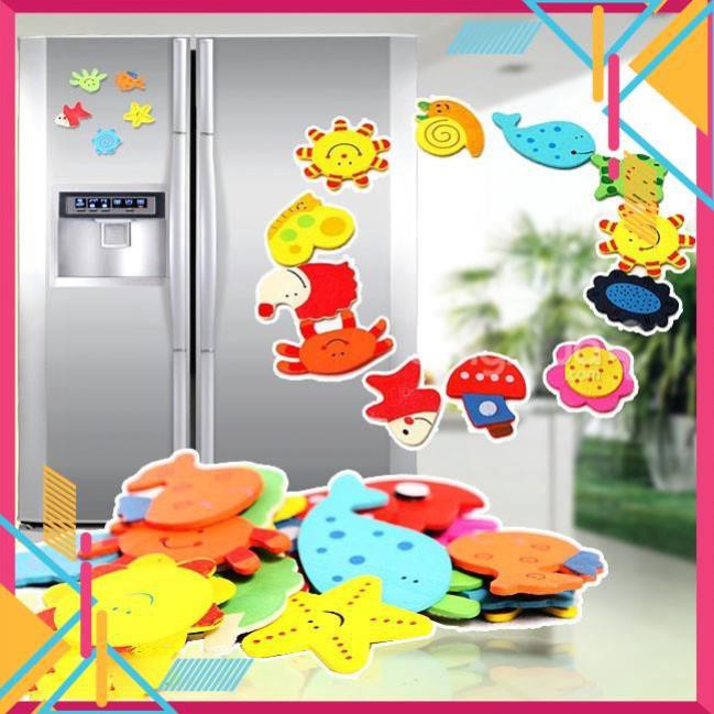 Bộ 12 Sinh Vật Biển Có Nam Châm Dính Tủ Lạnh