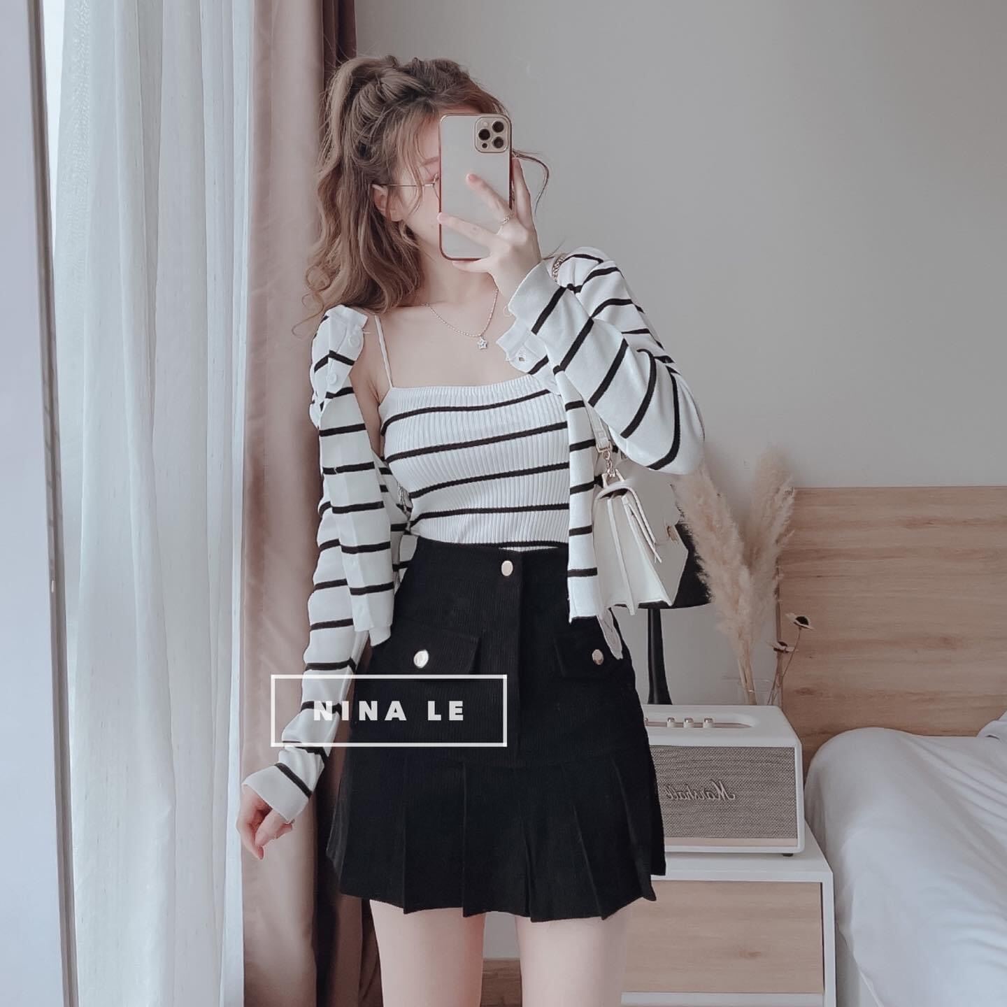 Set 2 món áo khoác + 2 dây sọc