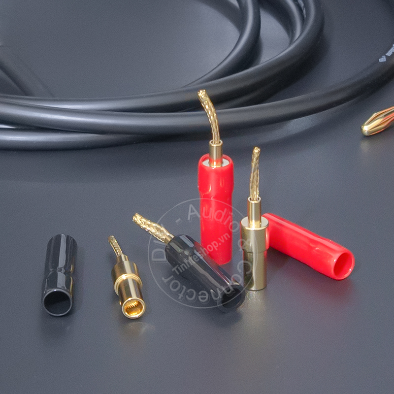 Rắc cắm Loa Âm ly mỏ chim mềm 4 chiếc - Jack mỏ chim mềm