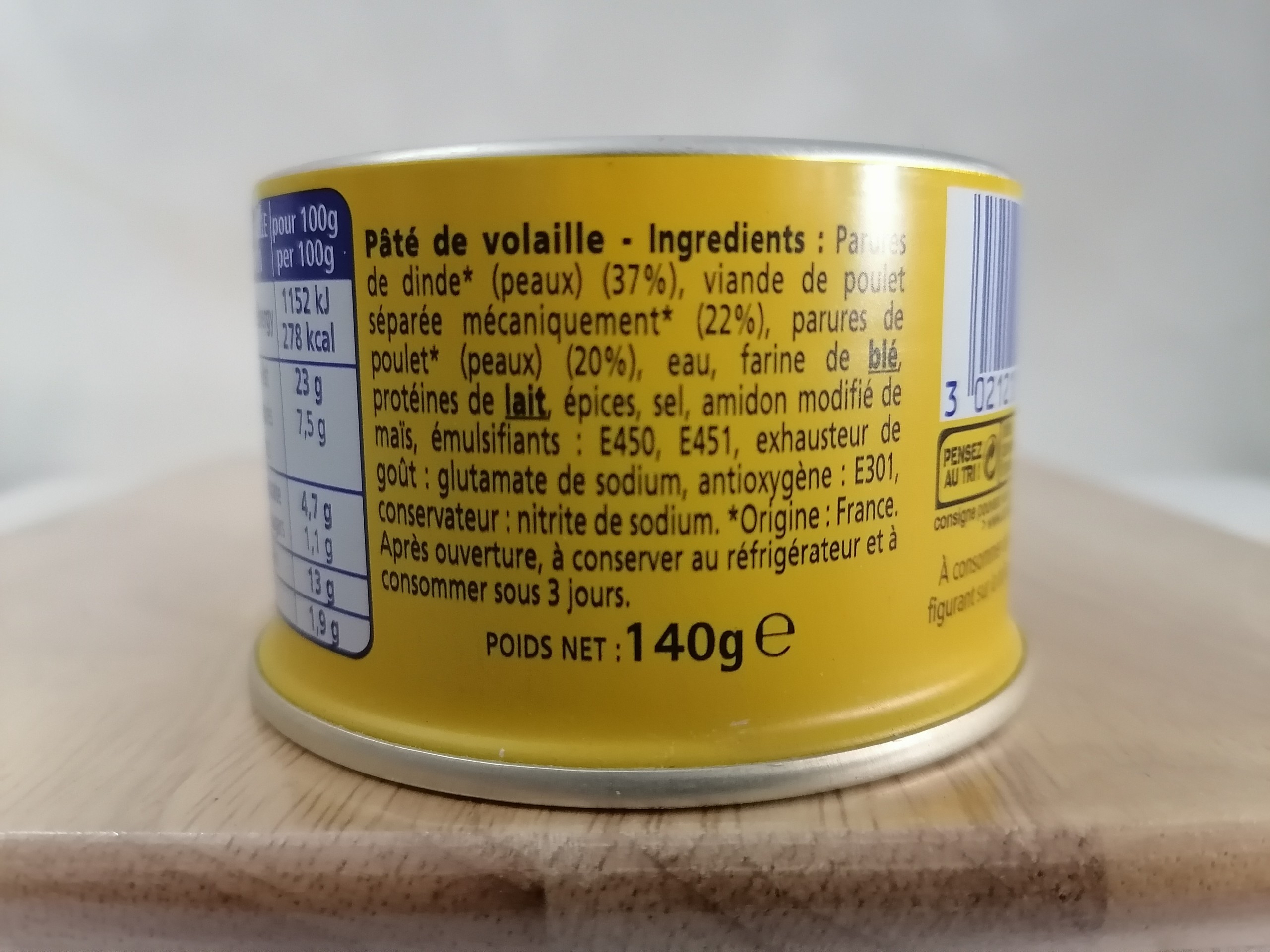 [Hộp VÀNG 140g] PA TÊ GÀ TÂY [France] HENAFF Chicken Luncheon Meat