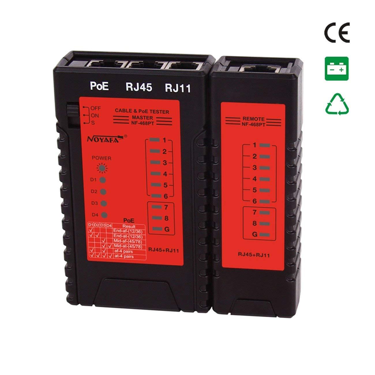 Máy test mạng đa năng kèm chức năng poe noyafa nf-468pt
