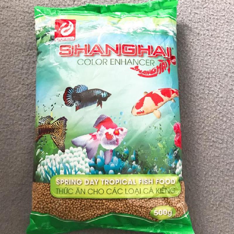 Thức Ăn Cá ShangHai Viên Nhỏ 1Ly 500g, Cám Cá Cảnh, Giúp Cá Cảm Giác Đớp Mồi, Mau Ăn, Chóng Lớn