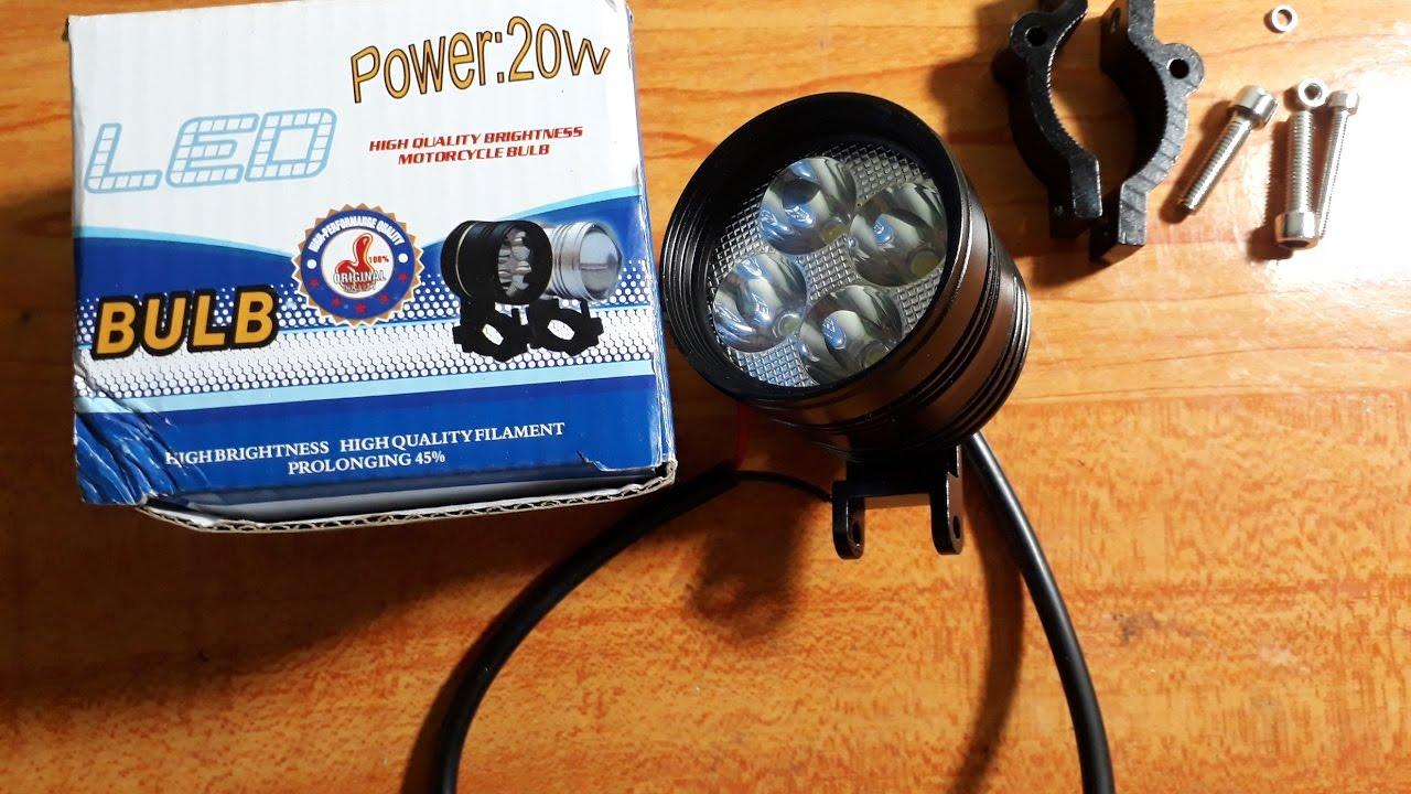 [ tặng công tắc ] Đèn trợ sáng , đèn pha led L4 ngắn siêu sáng