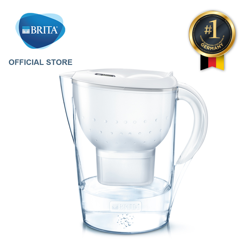 Bình lọc nước Brita Marella XL White 3.5L có sẵn 1 lõi lọc Maxtra Plus -