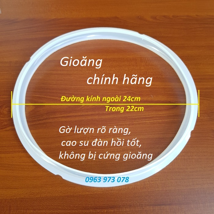 Bộ gioăng nắp nồi áp suất đa năng 5L - 6L Gioăng Sunhouse