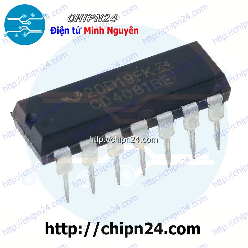 [2 con] (DIP) IC CD4081 DIP-14 (CD4081BE 4081)