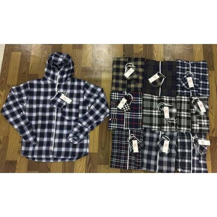 Áo Chống Nắng Kẻ Caro Nam Chất Liệu Vải Kaki đẹp