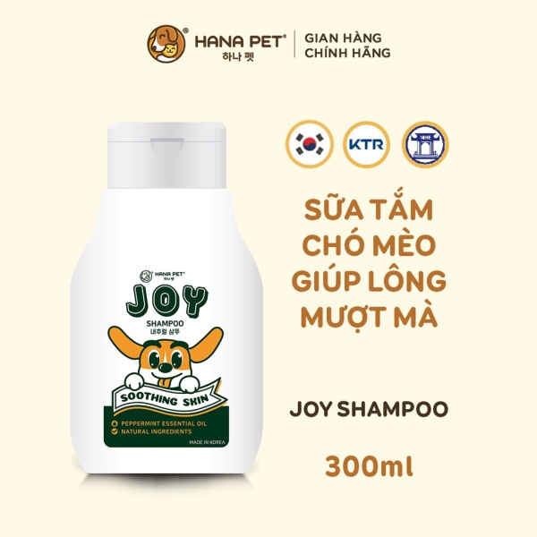 Sữa tắm chó mèo JOY Soothing Skin dịu da 300ml - Hana Pet Việt Nam