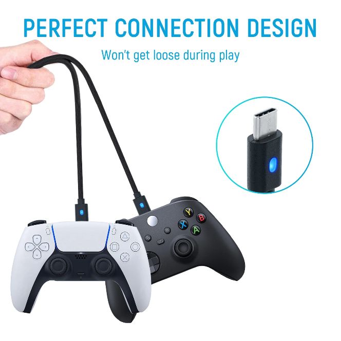 cáp type C dài 3m cho ps5/xbox one x/ nintendo switch