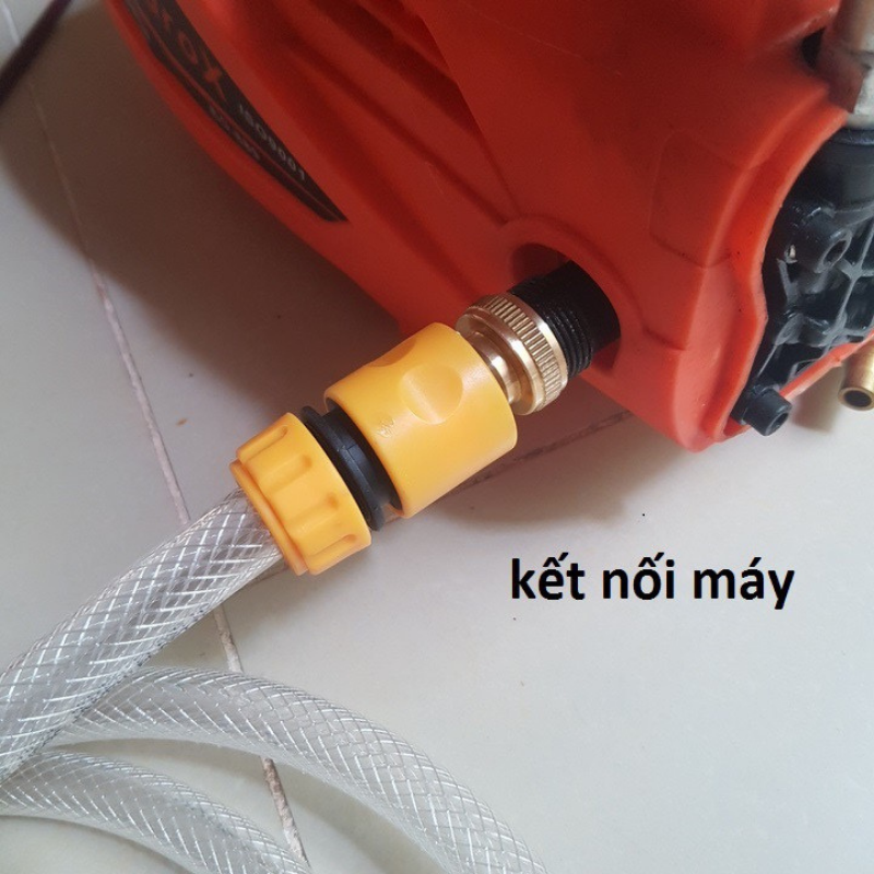 Khớp nối đồng đầu nước vào cho máy rửa xe có lọc rác | Đầu nối khớp nối nhanh | Cút nối nhanh máy rửa xe