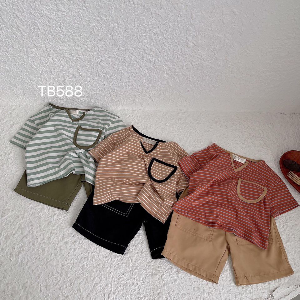 Bộ đồ cotton thun lạnh cho bé