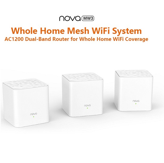 Bộ 3 Cái Phát Wifi Dạng Lưới Mesh Ten da Nova MW3 AC1200