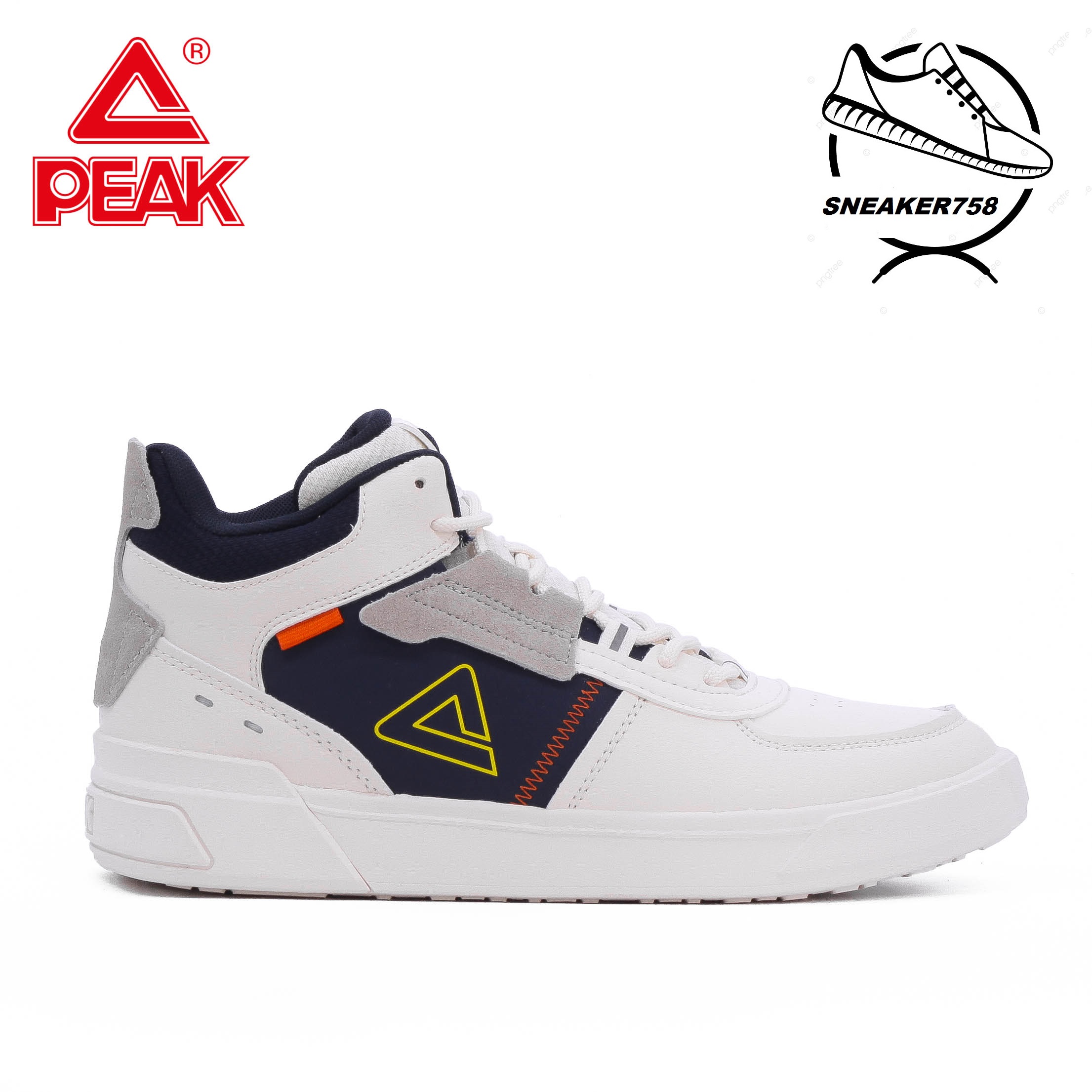Giày Thể Thao PEAK Culture E14611B – Màu Trắng Canvas