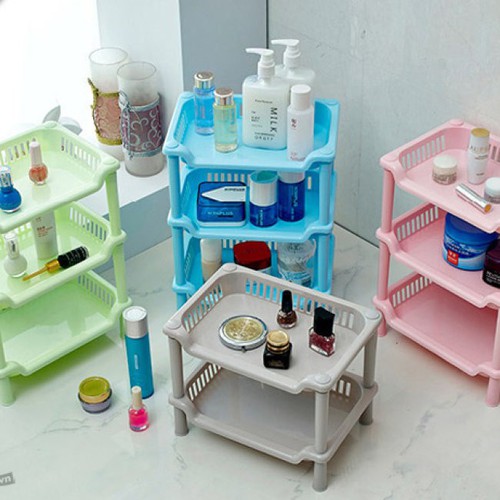 Kệ 3 tầng chữ nhật nhựa mini