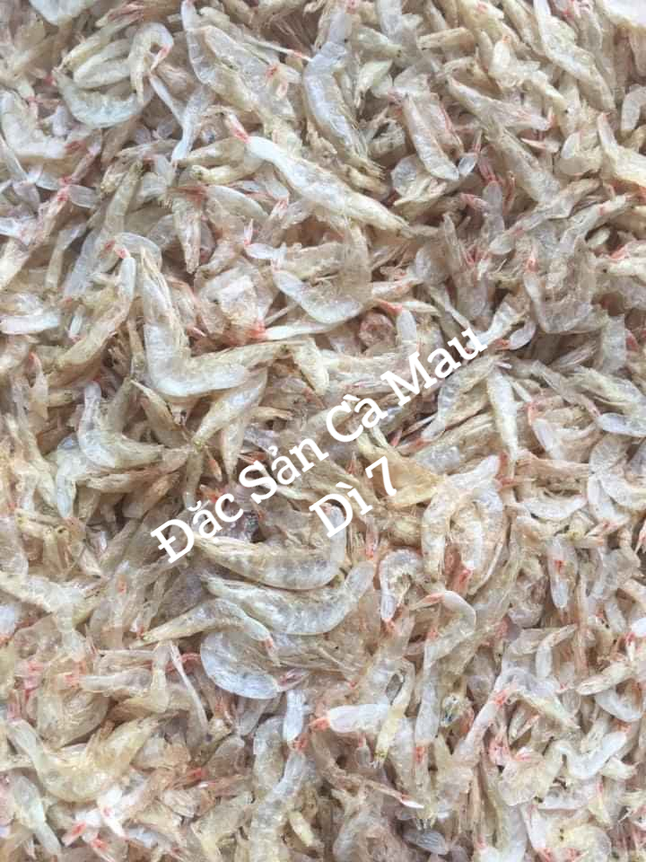 [1KG] Ruốc khô (Tép khô) Cà Mau trắng sạch đẹp nhà tự phơi