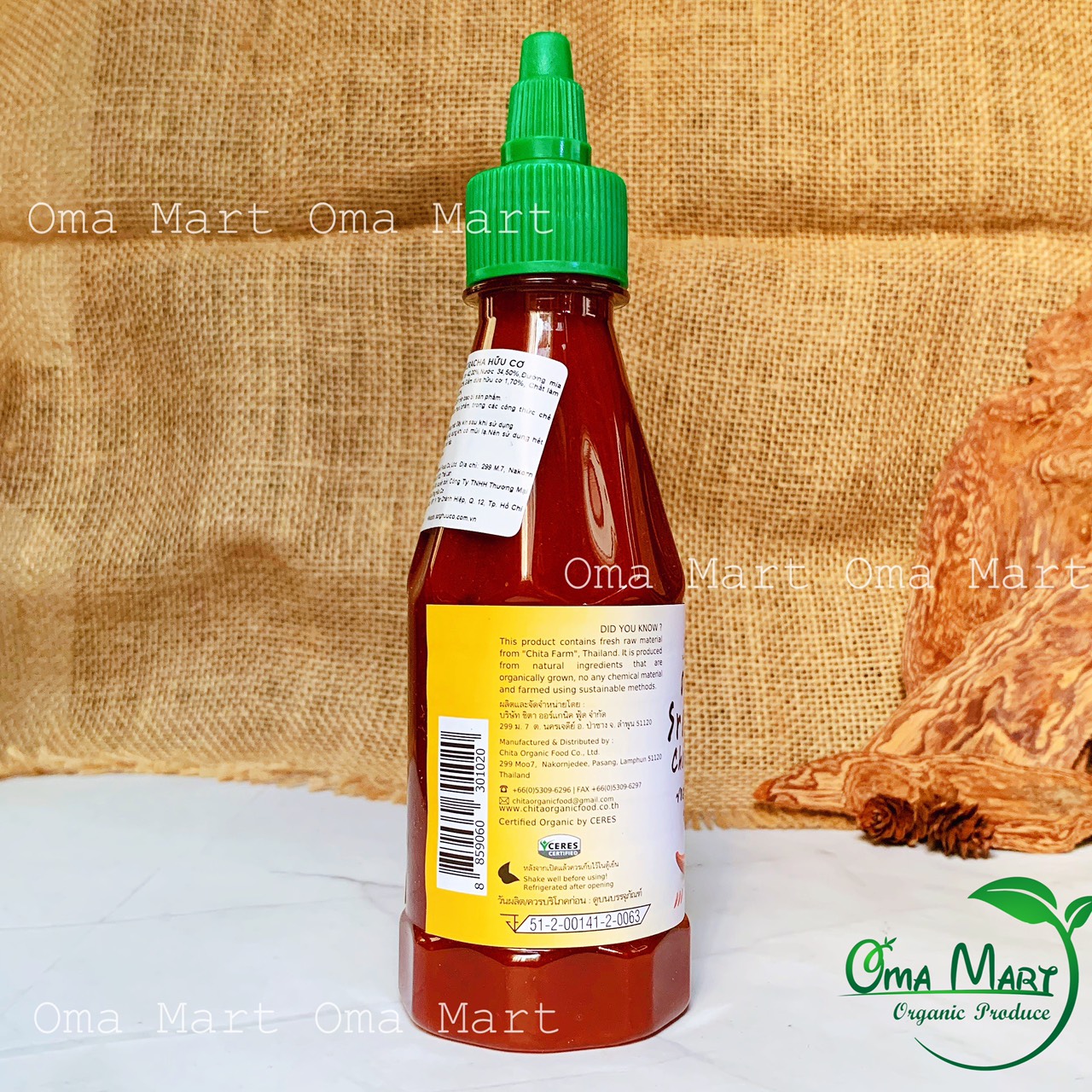 Tương Ớt Hữu Cơ Sriracha - Lumlum 250g