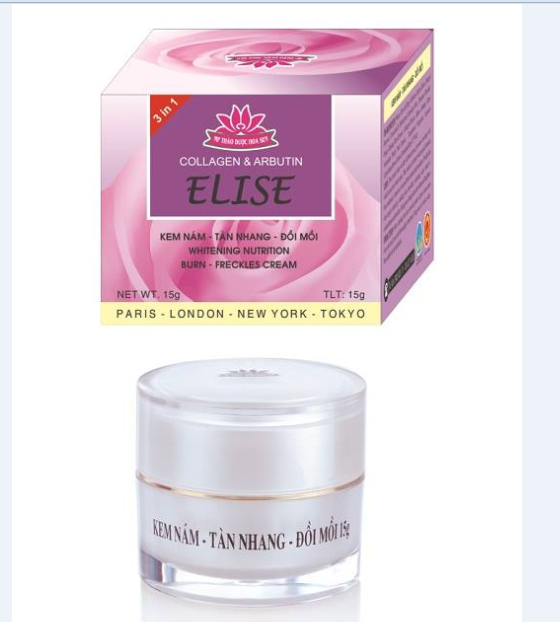 KEM ELISE NÁM - TÀN NHANG - ĐỒI MỒI 15G