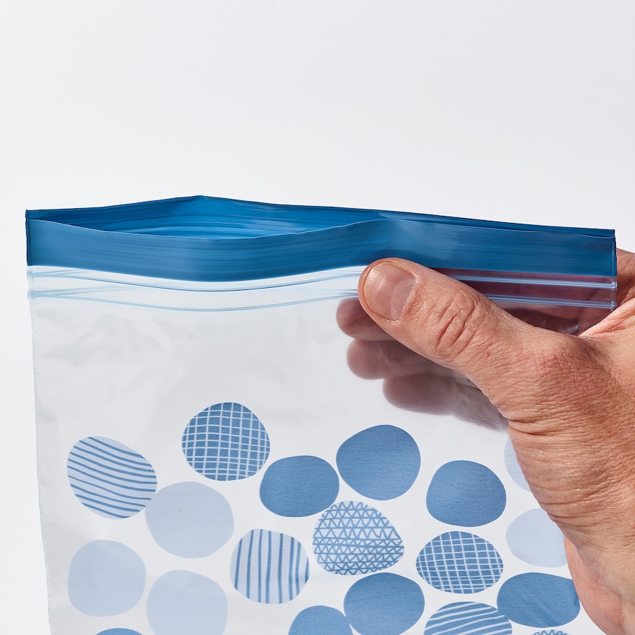 Hộp 25 túi zip lock thực phẩm 1L và 0.3L IKEA
