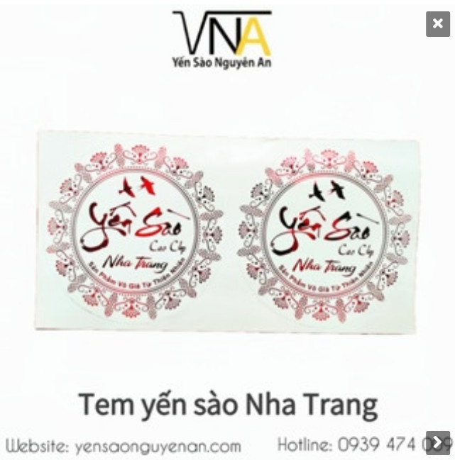 [SP000632 - 10] COMBO 10 TỜ TEM YẾN SÀO CAO CẤP VÀNG