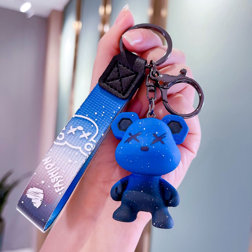 Móc khóa trang trí hình gấu Bearbrick cá tính
